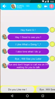 Video Call Karol Gzy Simulator android App screenshot 3
